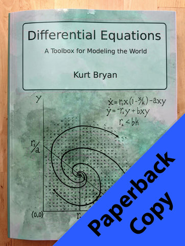 Cover of Differential Equations textbook with a blue overlay that says "Paperback Copy"
