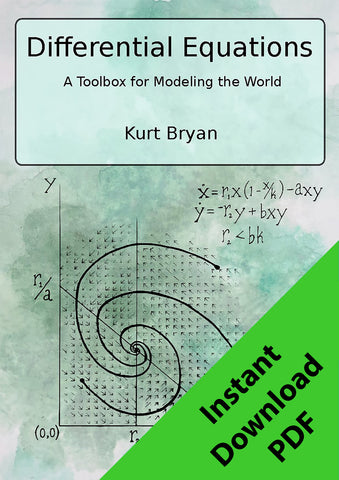 Front cover of Differential Equations textbook by Kurt Bryan with "Instant Download PDF" overlaid